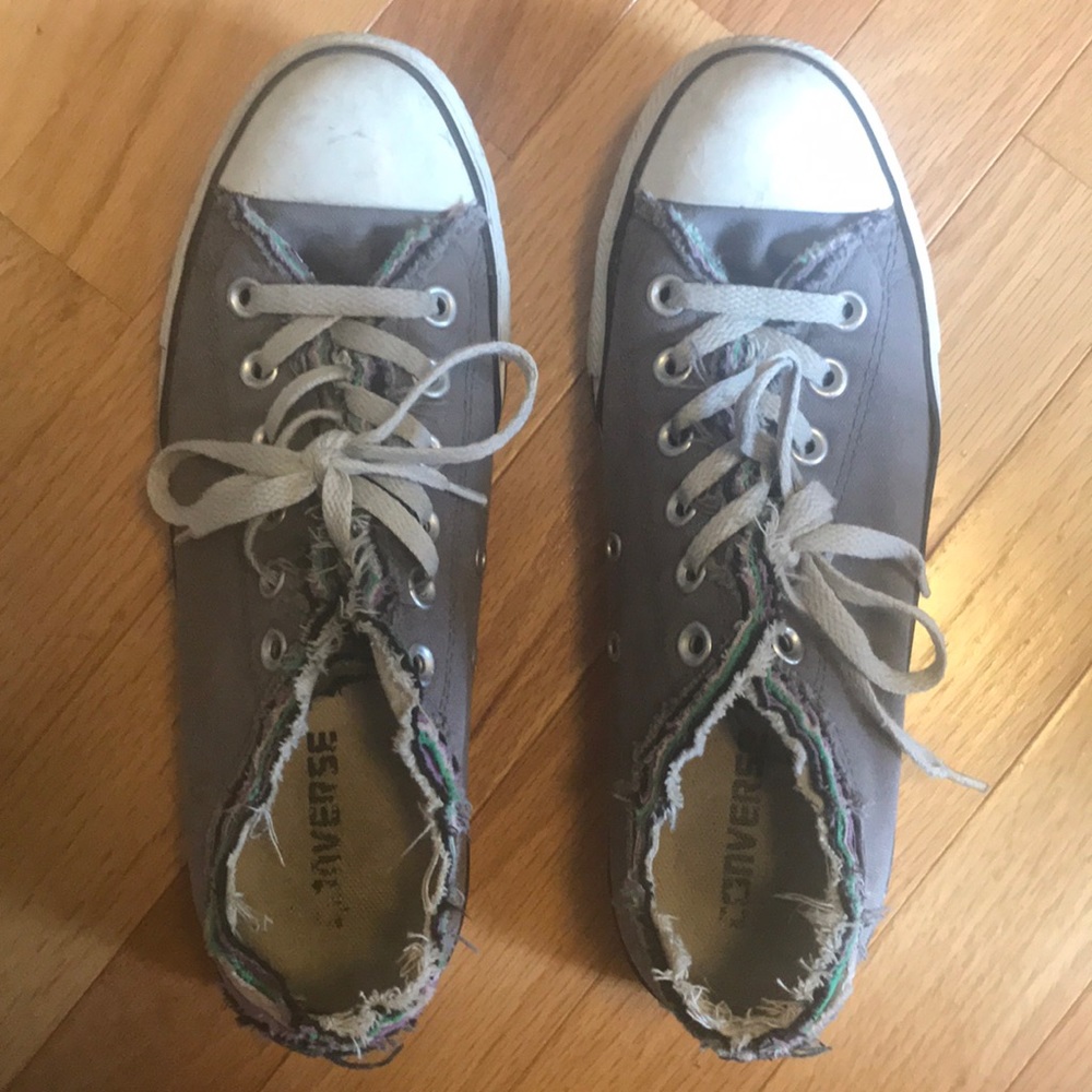 Gently used gray converse